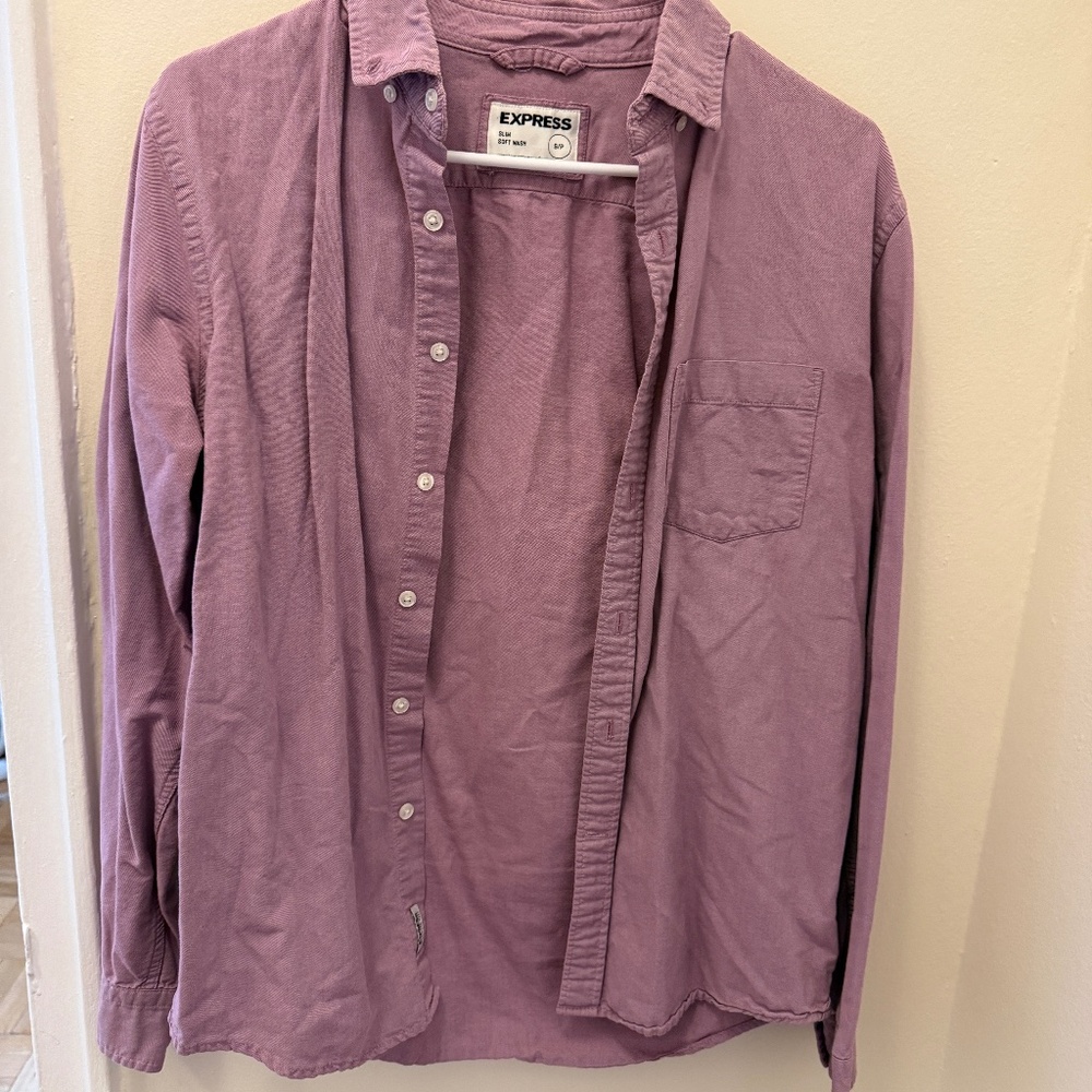 Express Mauve Button Up Shirt
